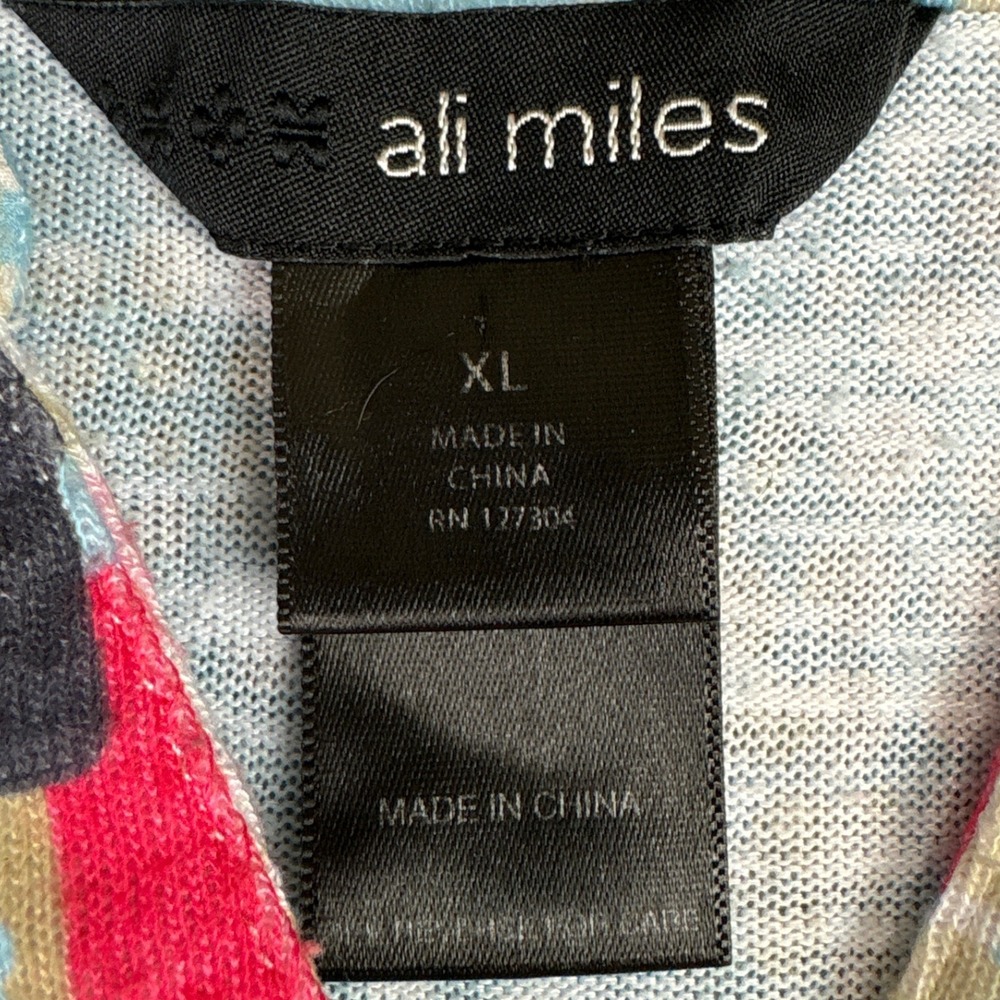 Ali Miles Multicolor Abstract Blouse - Picture 7 of 12